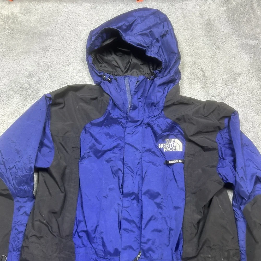 Vintage The North Face Jacket Mens L Blue Black Gore-Tex‎ Mountain Light Ski 90s
